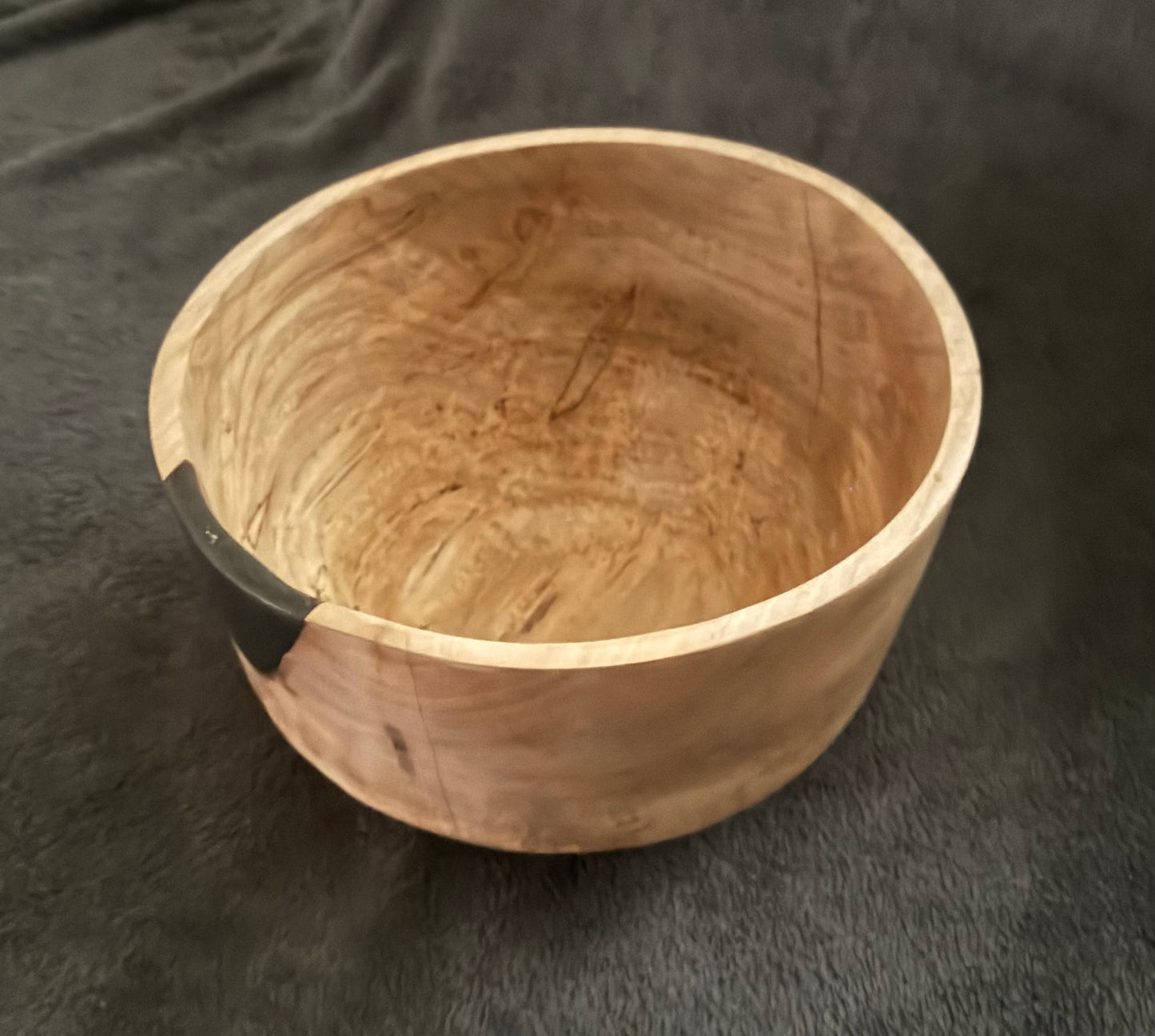 Spalted Silver Maple with Black epoxy