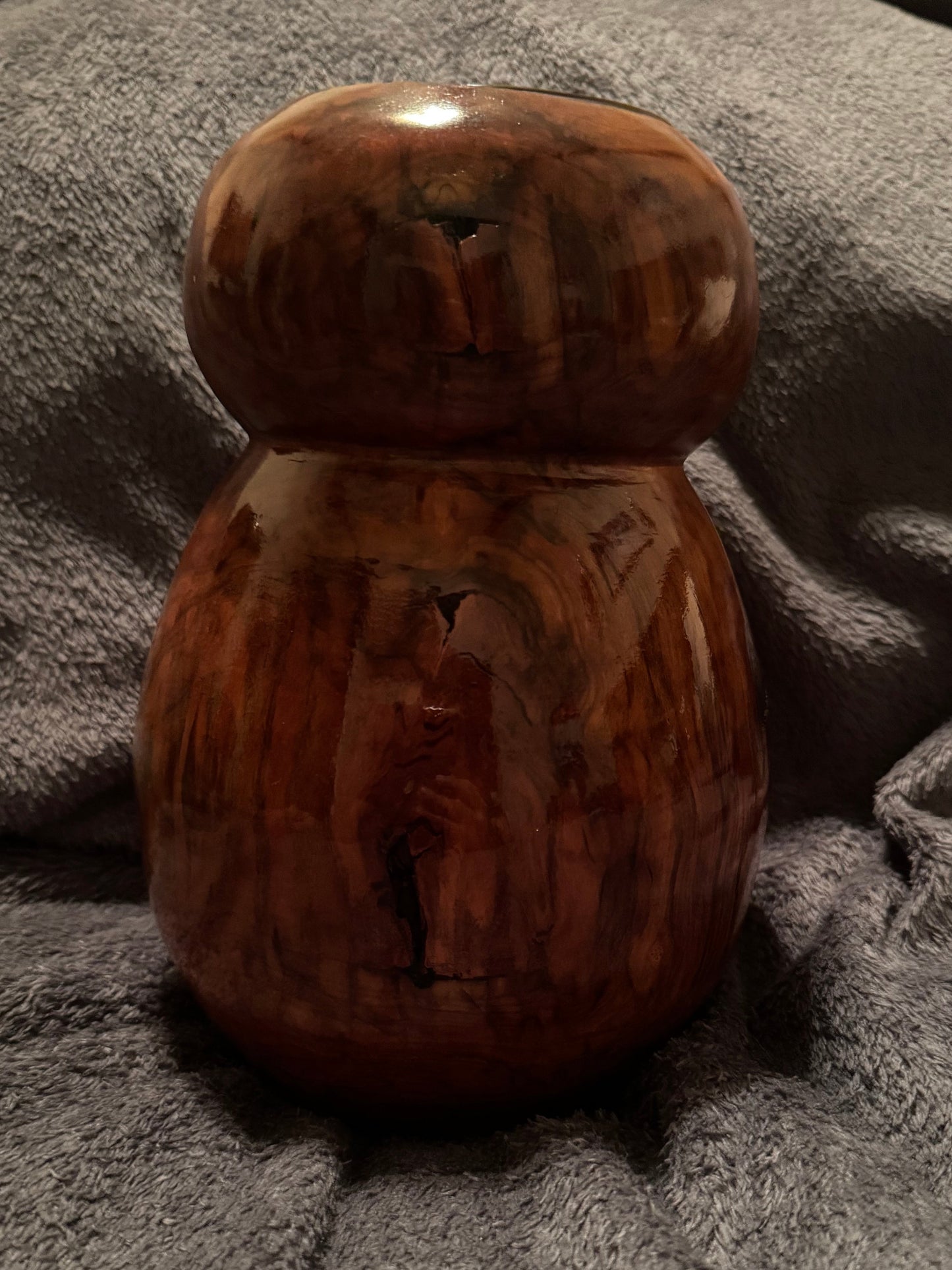 Cherry vase with glass insert