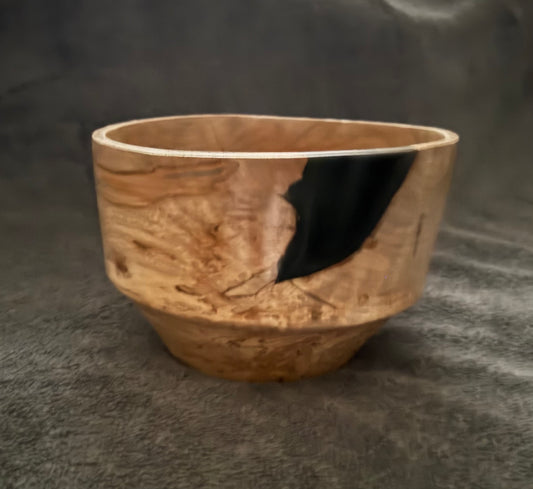 Spalted Silver Maple with Black epoxy