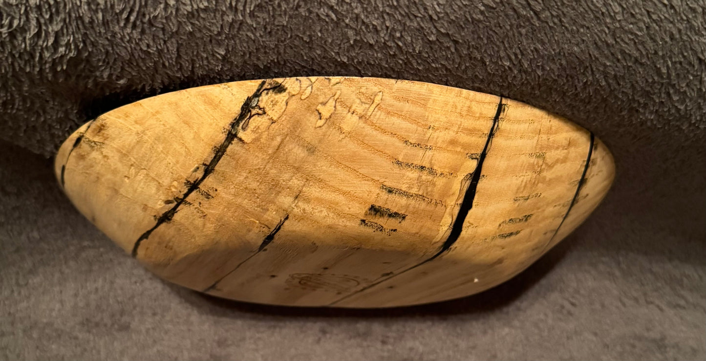 Spalted Maple with Black epoxy bowl
