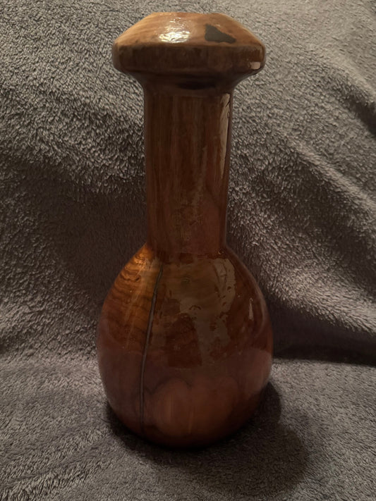 Black Walnut Vase with Purple epoxy